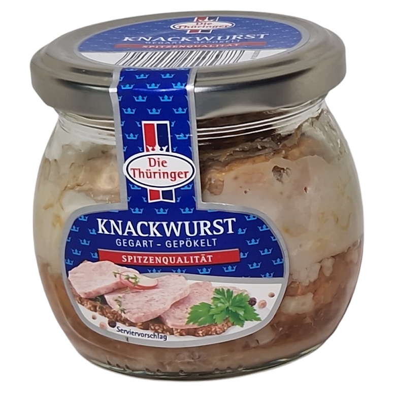 DIE THUERINGER KNACKWURST 130G GLAS